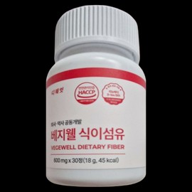 Vegewell Dietary Fiber 30 tablets 1 / 베지웰 식이섬유 30정 1개