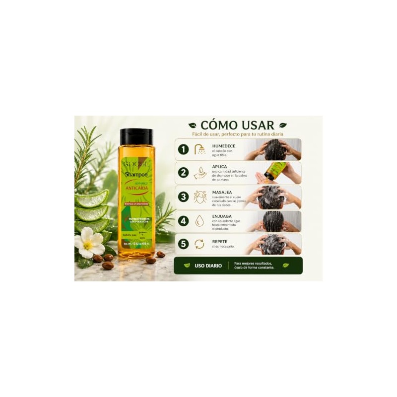 Shampoo Botánico para Todo Tipo de Cabello 400 ml (Fino)
