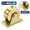 Steel Sliding Door Track Roller Wheel with Mounting Bracket –