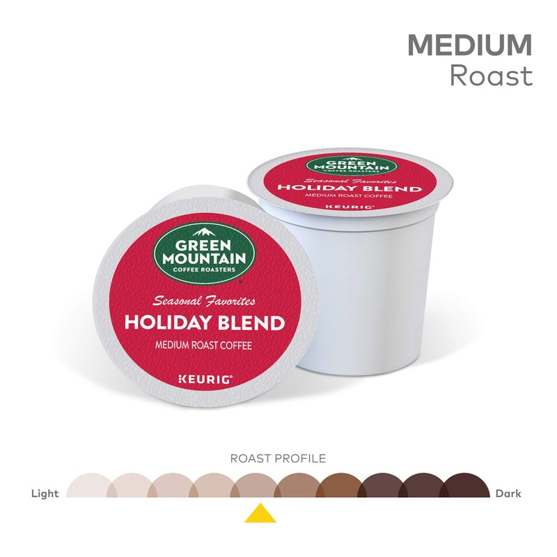 Green Mountain Coffee Roasters Holiday Blend, Keurig Single Serve K-Cup