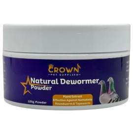 Crown Pet Supplies 100g Natural dewormer for Pigeons Chickens Ducks Birds Poultry Wormer