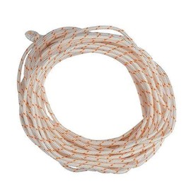 Jinerdony Compatible with 10M Length 3.5MM White with Red Wire Generator Pull Rope Engine Engine Start Pull Rope Gasoline Engine Chain Saw Wear Pull Plate Start Rope