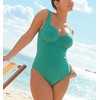 Panache Paloma Balcony Underwire Swimsuit (SW1720),38DD,Green Gingham