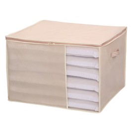 東和産業 収納ケース ベージュ 約60×56×40cm