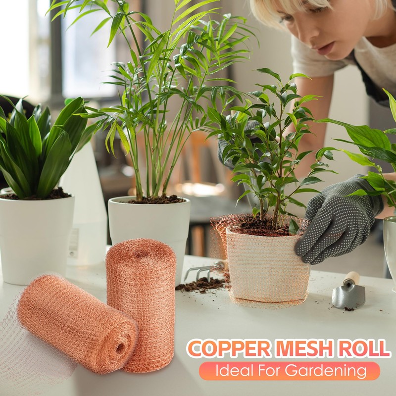 Copper Mesh Rodent Control Kit - 5 in x 105