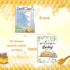 30pcs Winnie Baby Shower Games, Guess Who Mommy Or Daddy Baby Shower Game, Winnie Baby Shower Themes Games, Fun Activity Cards, Gender Neutral, Baby Shower Ideas