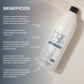 Shampoo Matizador Postquam Elimina Amarillo Ultra Blanco 1 L
