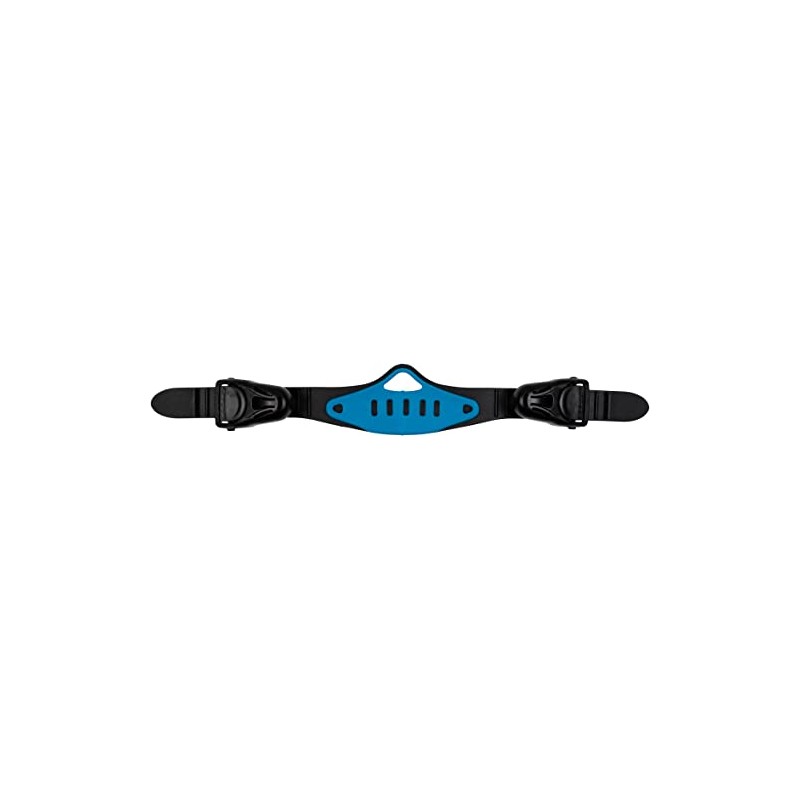 Cressi Strap & Buckles Assembly for Bonete/Tonga, Black/Blue