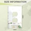 5.5 x 3.5 Inch Mirror Light Switch Covers Outlet Covers