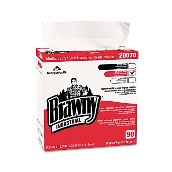 Brawny Industrial Medium-Duty Premium Wipes, One Box (GPC2007003)