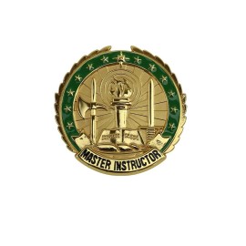 U.S. Army Master Instructor Full Size Badge Brite (sold in each)