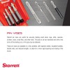 Starrett Pin Vise Set with Insulated, Octagonal Handle, Smaller Body