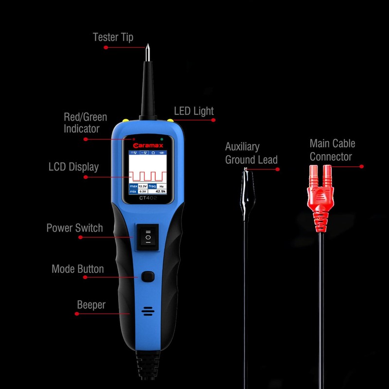 Automotive Power Circuit Probe Relay Tester Probador De Corriente Automotriz