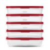 Rubbermaid EasyFindLids Meal Prep Containers 5.5 Cup Red