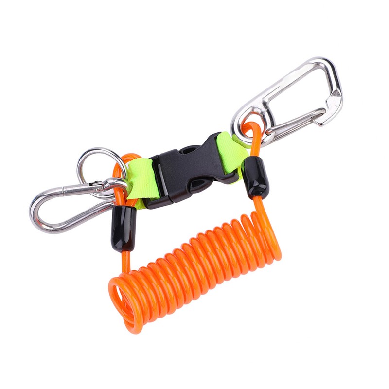 Keep Diving Anti lost Spring Coil Lanyard Safety Emergency Tool