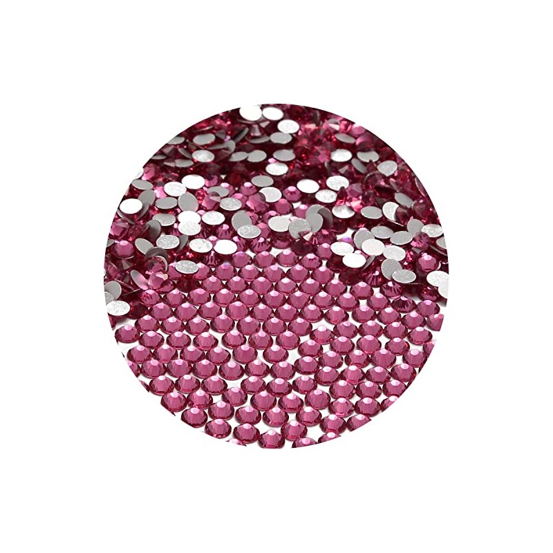 NCB 1500pcs Flatback Round Glass Nail Art Rhinestones Crystal for