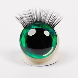 20PCS 3D Safety Glitter Toy Eyes with Eyelashes - Colorful Lashes Set for DIY Plush Doll Making, Big Stuffed Animals, Plushie Cat Craft, Kawaii Clear Crochet Dollas & Cute Projects (Mixed Color, 25mm)