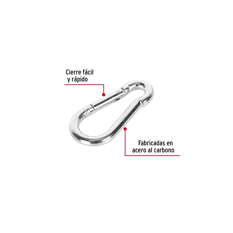 Fiero BMA-3/8, Bandola mosquetón, de acero al carbono, 3/8"