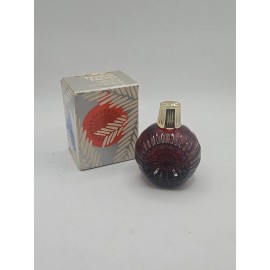 Avon Festive Facets Charisma Cologne Christmas Decanter Ornament Red Glass
