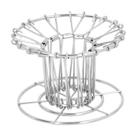 Folding Coffee Drip Rack Stainless Steel Handheld Coffee Filter Cup Holder for Outdoor Camping Silver