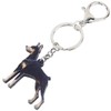 WEVENI Acrylic Doberman Dog Keychain Pet Keyring Cute Jewelry For