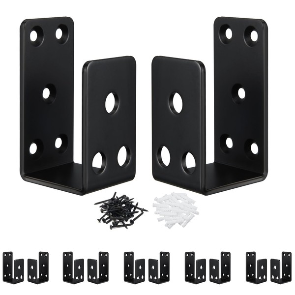 12Pack Door Barricade Brackets,Heavy Duty Door Security Bar, Open Security