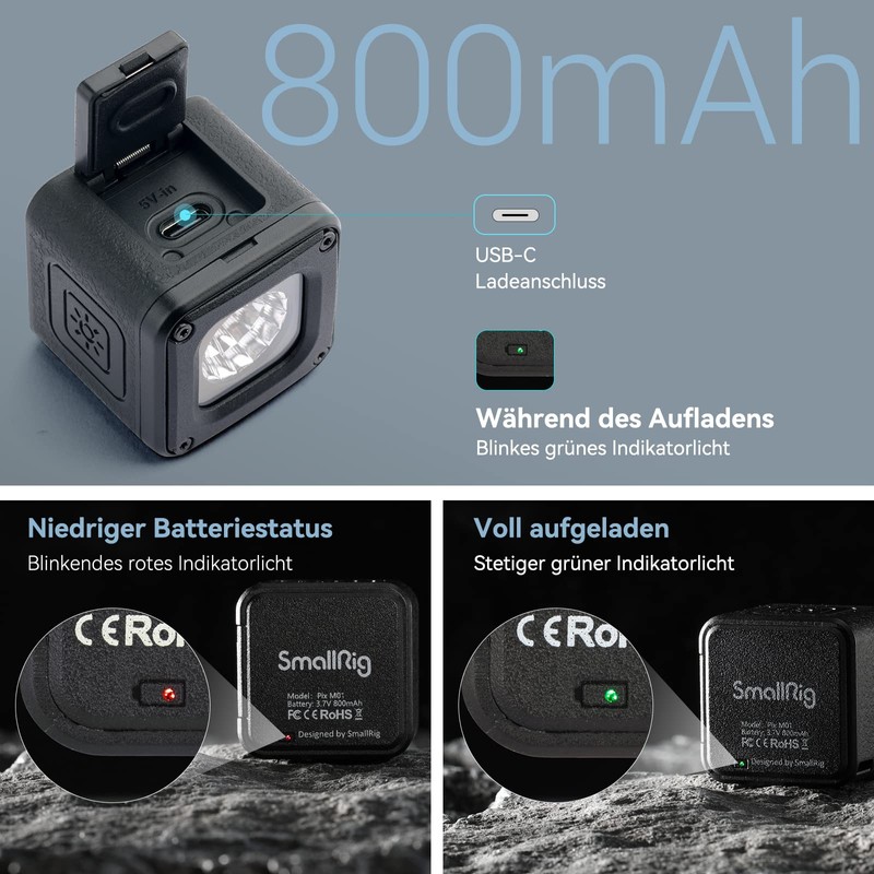 SMALLRIG LED Video Light, LED Video Light Mini, Rainproof Lighting