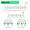 6 Pack Clear Electrical Terminal Blocks，Wire Connectors for Secure and