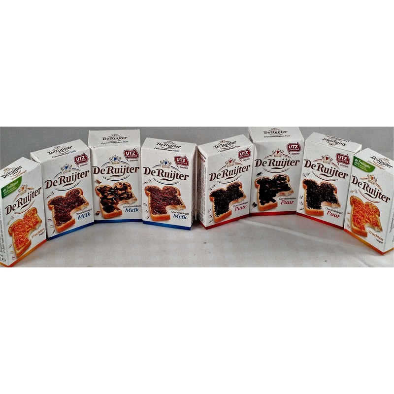 De Ruijter 8 Kleintjes Mini Box's (De Ruyter Hagelsag (sprinkels)Melk