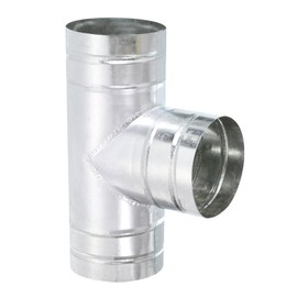 PATIKIL 4 Inch 3 Way Duct Splitter, Tee Connector Air Vent Duct Hose Exhaust Pipe Adapter for Dryer Exhaust Fan Vent Systems HVAC