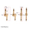 KONTONTY 4 Guitar Effect Pedal Adapter Dual Head Connector Set
