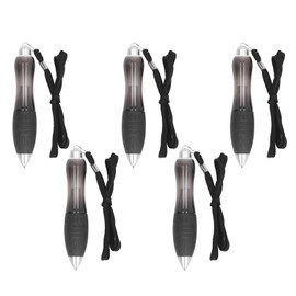 Wide Weighted Pen, Weight Balance Lanyard Weighted Wide Grip Pens Low Grip Strength 5pcs for Parkinsons (Black)