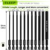TLEEP 11Pcs 1/4" Allen Wrench Drill Bit Set 5/16"-5/64", 100MM