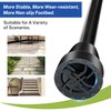 Forearm Crutches for Adults,Open Cuff,Handle with Light Reflector,Foldable and Height-Adjustable