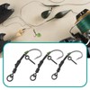 ECSiNG Pack of 12 Screw Swivel Fishing Hooks Anti-Ground Fishing