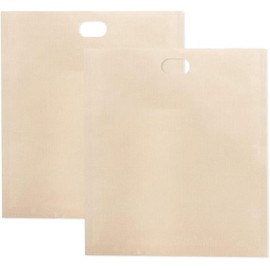 2Pcs Toaster Bags,Grilled Cheese Sandwiches Baked Toast Food Bags,Nonstick Toast Bags for Heat Resistant,Made Easy Reusable Size 16×18cm Comfortable and Environmentally Cookware