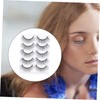TOVINANNA 10pairs Natural Simulation Eyelashes for Flared Volume Makeup Soft