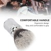 Barber Lathering Brush Soft Nylon Hair Quick Dry Anti Slip