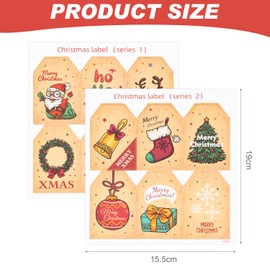 Acooruiteng Gift Tags Kraft Paper Labels Gift Tags Kraft Paper Tags Gift Tags with String for Decoration Pack of 48