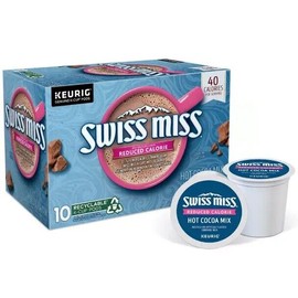 Swiss Miss Reduced Calorie Hot Cocoa K-Cup Box 10 Count