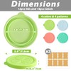 Kamehame Oui Yogurt Jar Lids, 12 Pack Silicone Colorful Cover