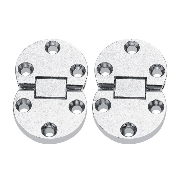 Hinge Hinges Set of 2 Folding Table Table Furniture Hardware Oval Zinc Alloy Hinges Load Capacity 22.0 lbs (10 kg) / 2 Pieces