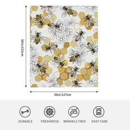 Goldengirls Fleece Throw Blanket for Couch, Sofa, Car, Bed, 60""x50"" Cozy Soft Lightweight Fuzzy Flannel Warm Blanket Suitable for All Seasons (Bee)