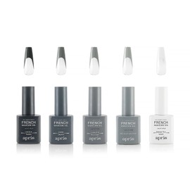 Apres Nail French Manicure Set | Includes 5 Ombre Color | Each Bottle 15mL / 0.5 Fl Oz | 2022 Version (New York)