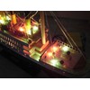 Minh Xuan Titanic Wooden Model Cruise Ship W/Flashing Lights 16"