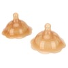 BRRNOO Breastfeeding Nipple - 2pcs Double Suction Cup Silicone Nipple