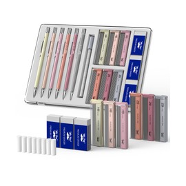 Mr. Pen- Mechanical Pencil Set with Lead and Erasers Refills, 6 Pack, Boho Theme, 0.5mm & 0.7 mm, Cute Aesthetic Pastel Led Pencils 0.7mm
