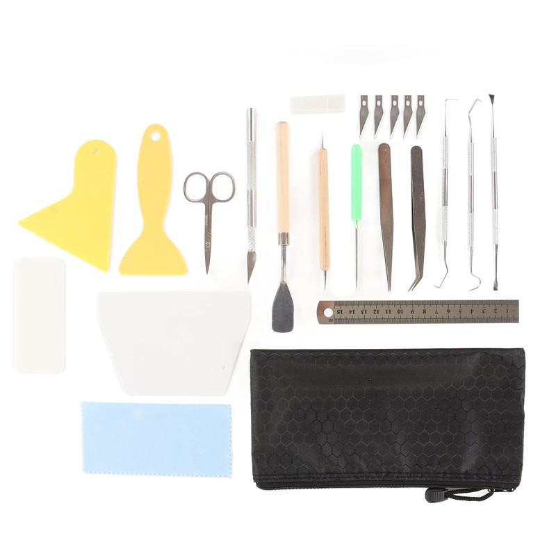 Craft Vinyl Weeding Set 22 Pcs Practical Ruler Carving Pen