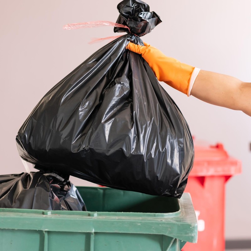 Tidyz 3 X Extra Strong Heavy Duty 20 Black Refuse