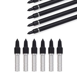 YLS 12 Pack Archery Arrow Aluminum Inserts for ID 6.2mm Carbon Arrows, Crossbow Arrow Tips Inserts Fit Compound Bow Recurve Bow Inserts for 100 Grain Field Points Arrowheads